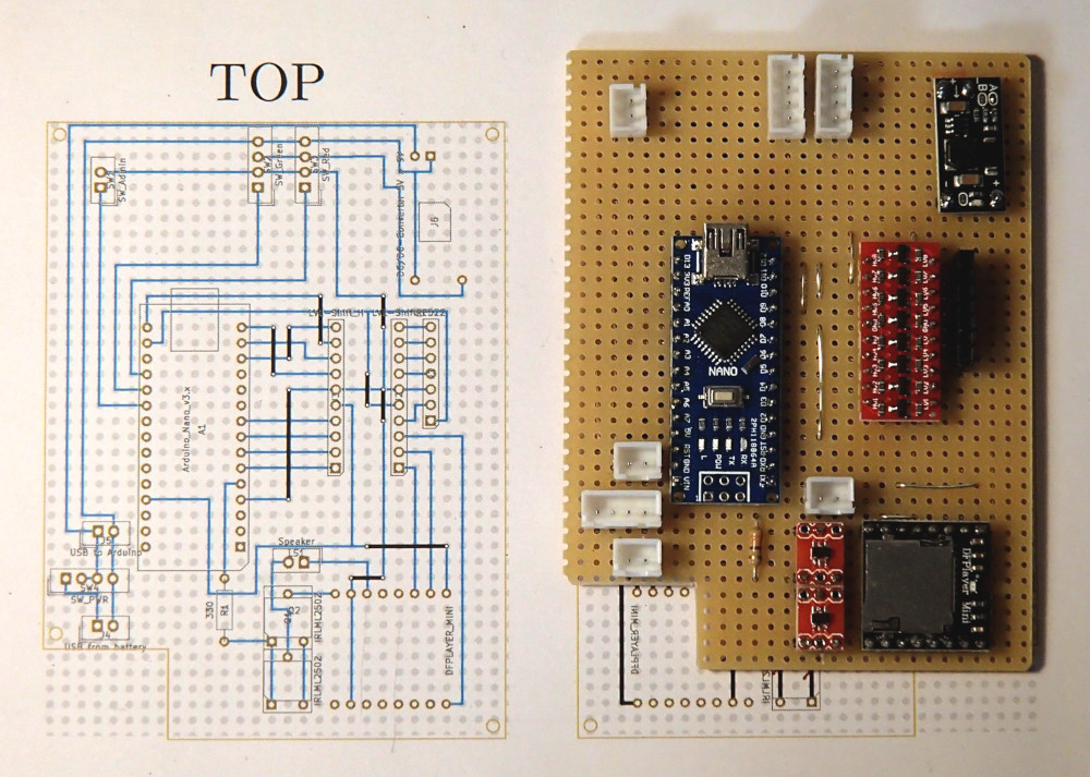 PCB top view